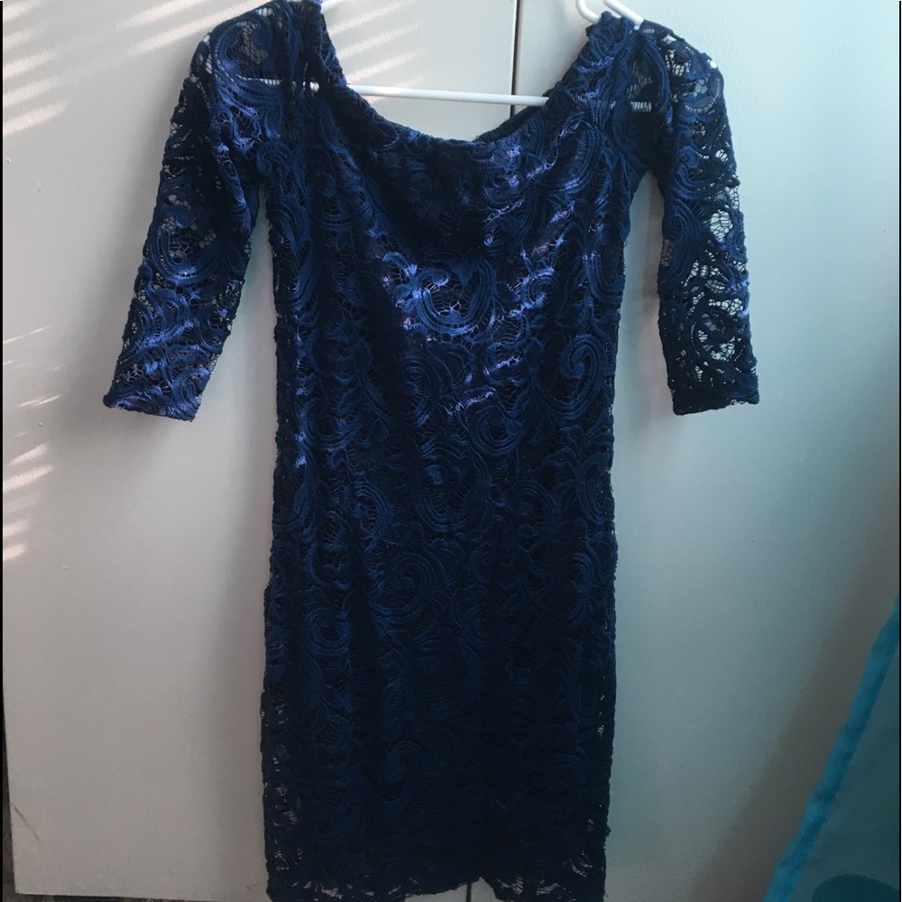 Navy homecoming dress